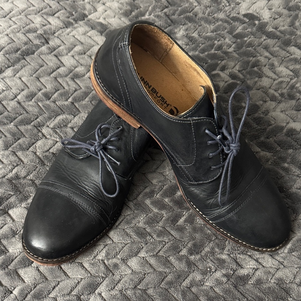 Nunn Bush Black Leather Oxfords Men’s Size 10.5